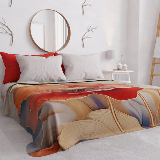 Couvre-lit d'été, Couverture légère, Draps couvre-lit floral 06-9