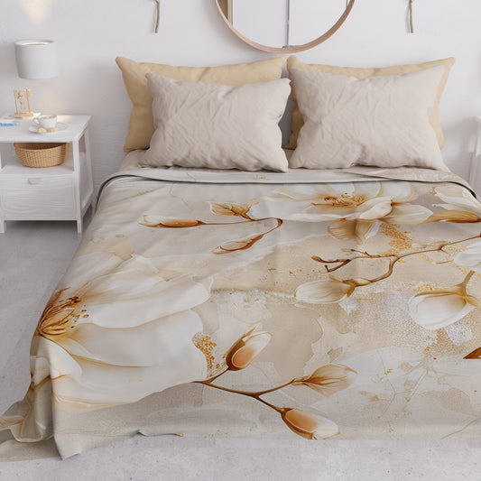 Copriletto Estivo, Coperta Leggera, Lenzuola Copriletto Floreale F12