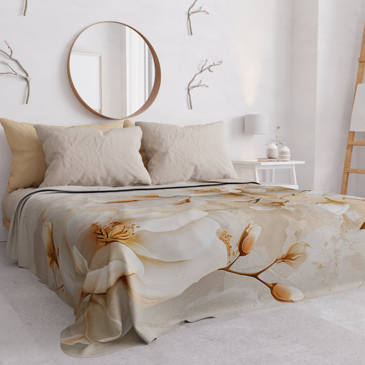 Copriletto Estivo, Coperta Leggera, Lenzuola Copriletto Floreale F12
