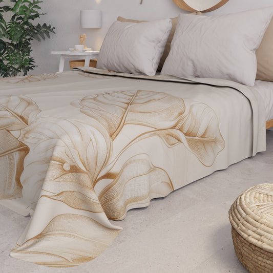 Copriletto Estivo, Coperta Leggera, Lenzuola Copriletto Floreale F150