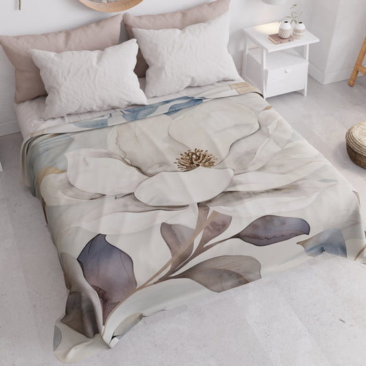 Copriletto Estivo, Coperta Leggera, Lenzuola Copriletto Floreale F16