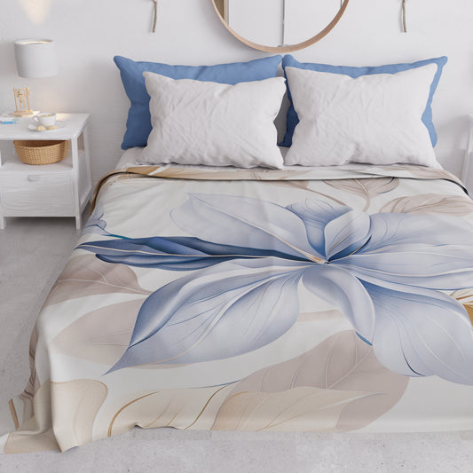 Copriletto Estivo, Coperta Leggera, Lenzuola Copriletto Floreale F164