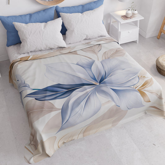Copriletto Estivo, Coperta Leggera, Lenzuola Copriletto Floreale F164