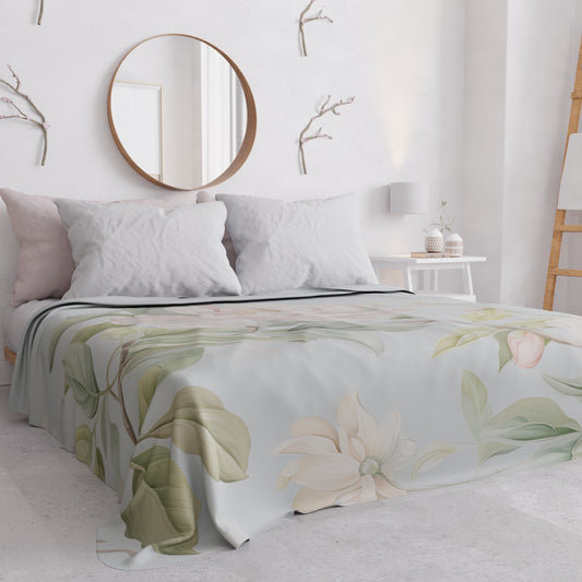 Copriletto Estivo, Coperta Leggera, Lenzuola Copriletto Floreale F172