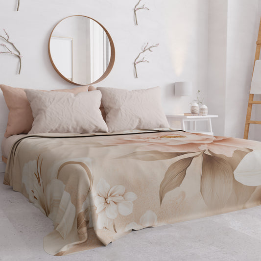 Copriletto Estivo, Coperta Leggera, Lenzuola Copriletto Floreale F26