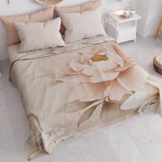 Copriletto Estivo, Coperta Leggera, Lenzuola Copriletto Floreale F26