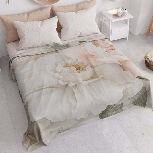 Copriletto Estivo, Coperta Leggera, Lenzuola Copriletto Floreale F40