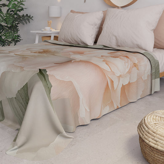Copriletto Estivo, Coperta Leggera, Lenzuola Copriletto Floreale F40