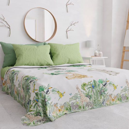 Copriletto Estivo, Coperta Leggera, Lenzuola Copriletto, Giungla