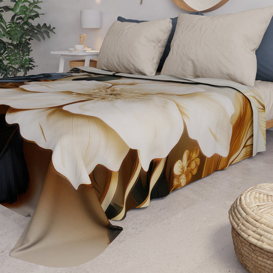 Copriletto Estivo, Coperta Leggera, Lenzuola Copriletto Flower Ceramic 04