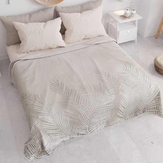 Copriletto Estivo, Coperta Leggera, Lenzuola Copriletto, Foglia Tortora