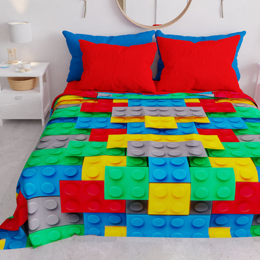 Copriletto Estivo, Coperta Leggera, Lenzuola Copriletto, Mattoncini