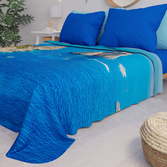 Copriletto Estivo, Coperta Leggera, Lenzuola Copriletto Marino