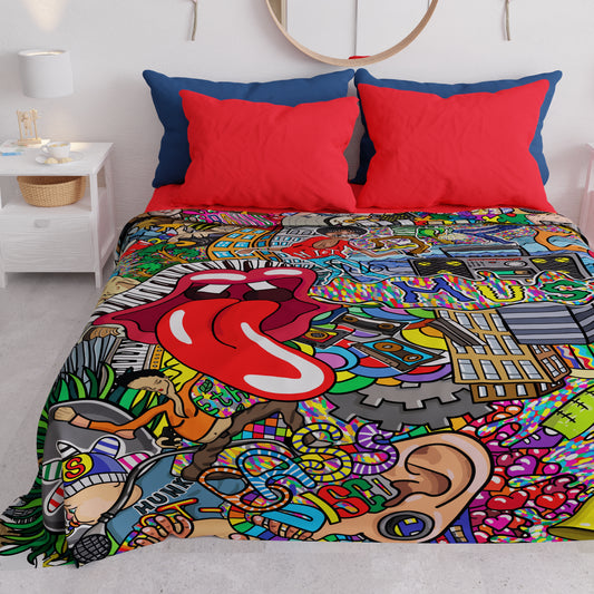 Copriletto Estivo, Coperta Leggera, Lenzuola Copriletto Murales