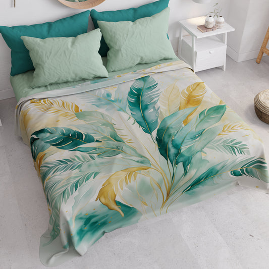 Copriletto Estivo, Coperta Leggera, Lenzuola Copriletto Palmwater Ottanio