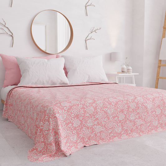 Copriletto Estivo, Coperta Leggera, Lenzuola Copriletto, Pizzo Rosa