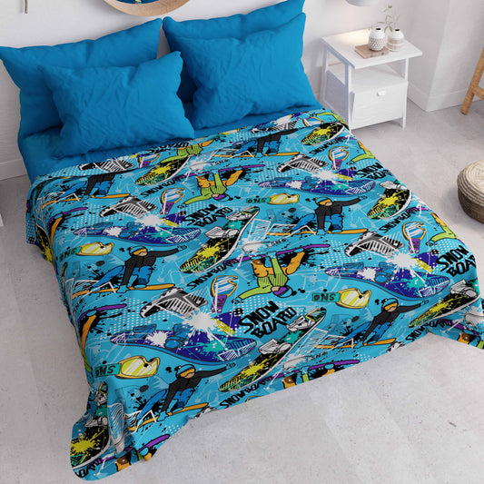 Copriletto Estivo, Coperta Leggera, Lenzuola Copriletto Snowboard