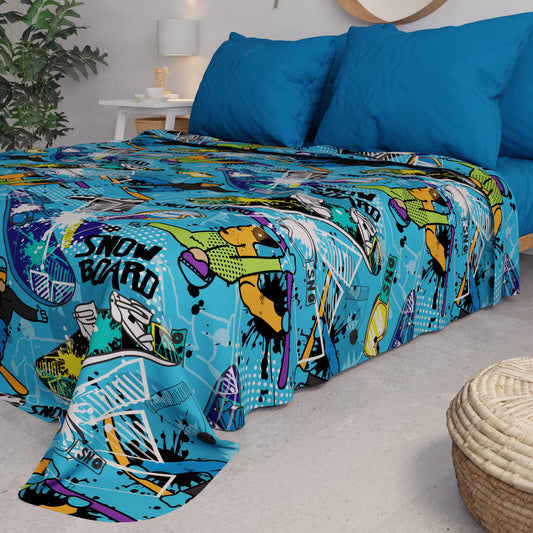 Copriletto Estivo, Coperta Leggera, Lenzuola Copriletto Snowboard
