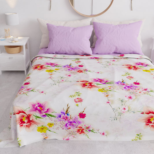 Copriletto Estivo, Coperta Leggera, Lenzuola Copriletto, Spring Bianco