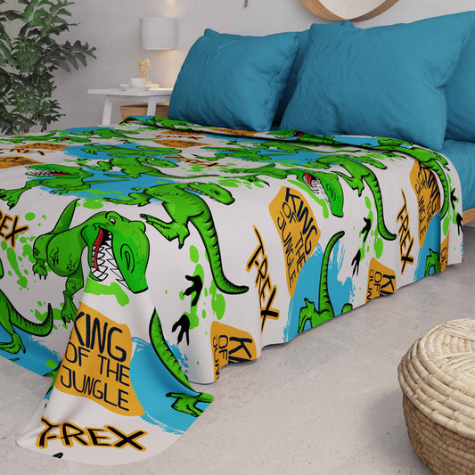 Copriletto Estivo, Coperta Leggera, Lenzuola Copriletto T-Rex