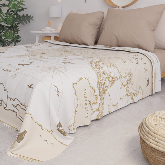 Copriletto Estivo, Coperta Leggera, Lenzuola Copriletto, World Bianco