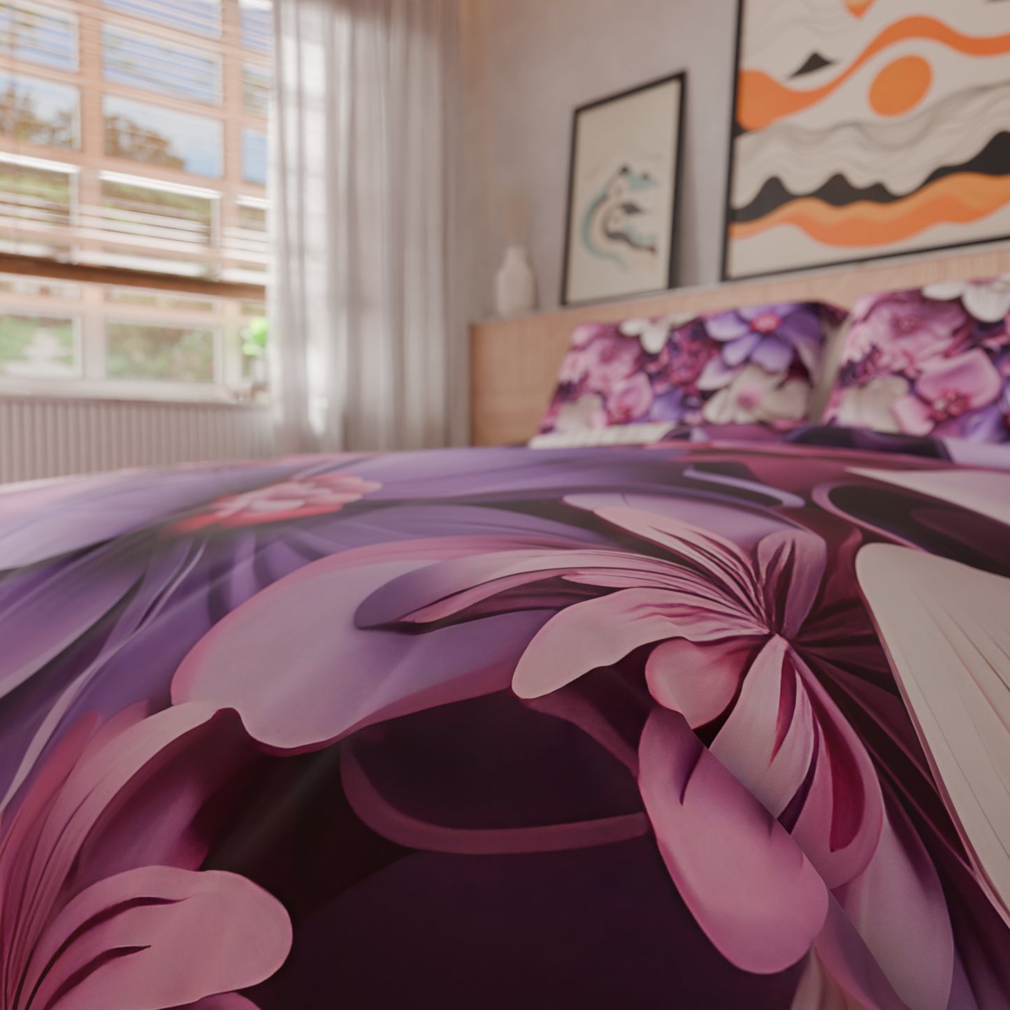 Housse de couette Double, Simple, Une place et demie, Floral 05-23