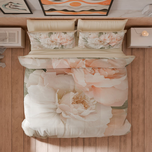 Housse de couette double, simple, une place et demie, florale F40