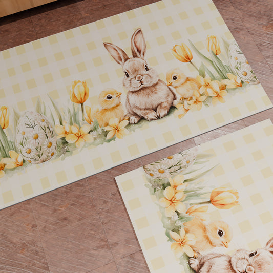 Tappeto Cucina Pasqua Antiscivolo Passatoia Pasqua Cucina lavabile Sunny Bloom