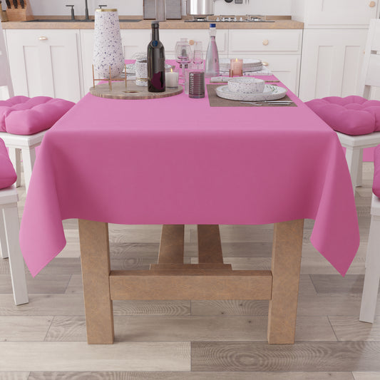 Tovaglia da Tavola in Cotone, Tovaglia Tinta Unita Fucsia