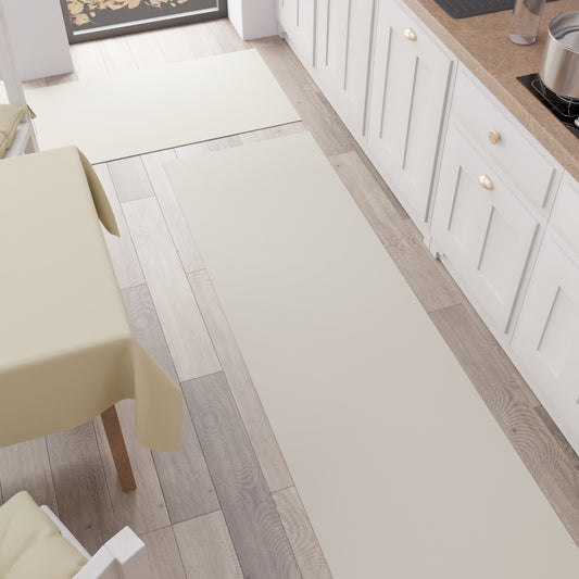 Tapis de cuisine, couloir de cuisine, uni Crème