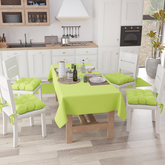 Cuscini per Sedie Cucina, Cuscini Coprisedie 6 Pezzi Verde Chiaro