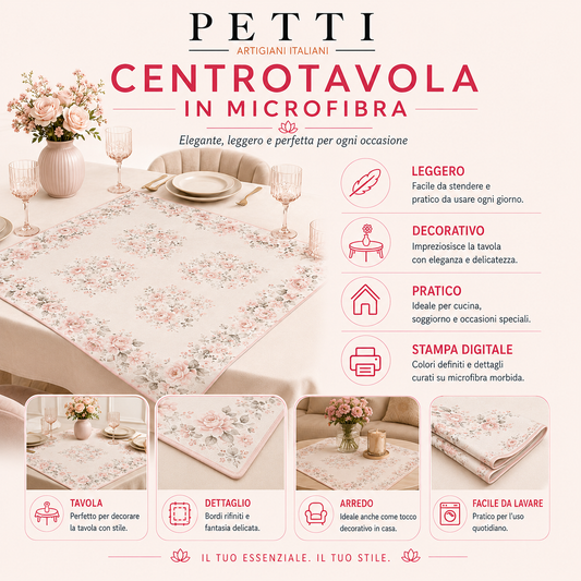 Centrotavola Natalizio per Cucina in Stampa Digitale Xmas Santa's Land