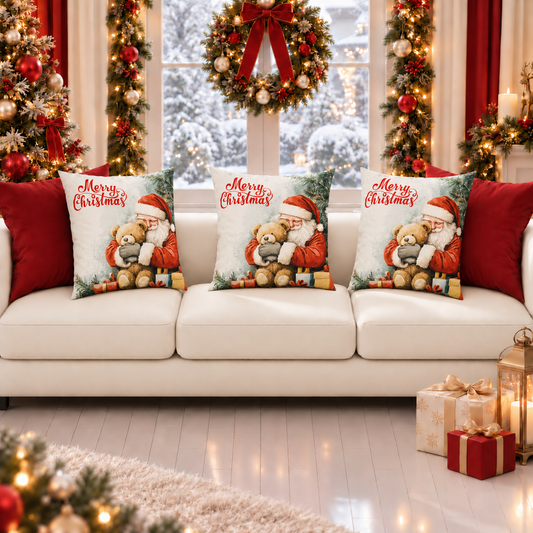 Coussins, Housses de coussin pour canapé, Coussins décoratifs de Noël 25 Xmas 12