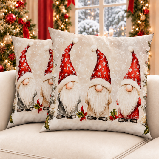 Coussins, Housses de coussin pour canapé, Coussins décoratifs de Noël Gnome 03