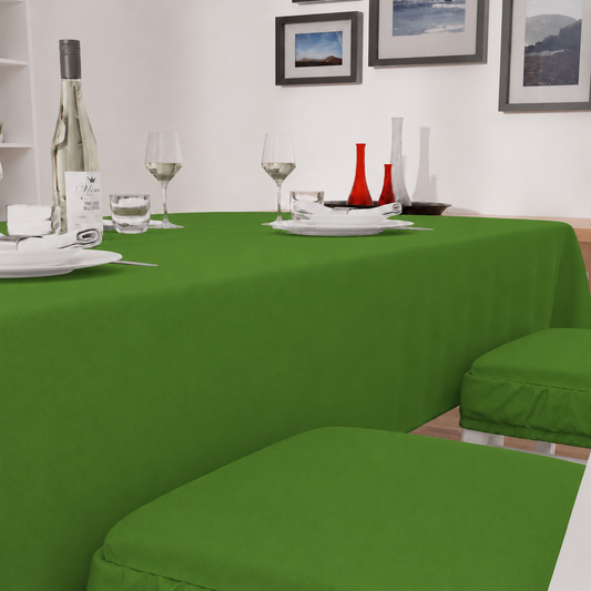 Cuscini per Sedie con Elastico in Tinta Unita Verde