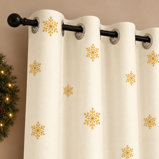 Tenda Arredo da Interno a Pannelli con Anelli Teddy Gold