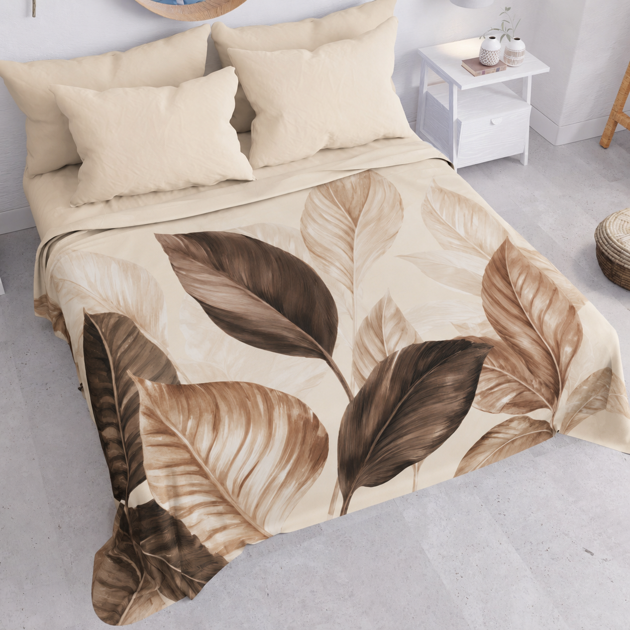 Copriletto Estivo, Coperta Leggera, Lenzuola Copriletto Flora