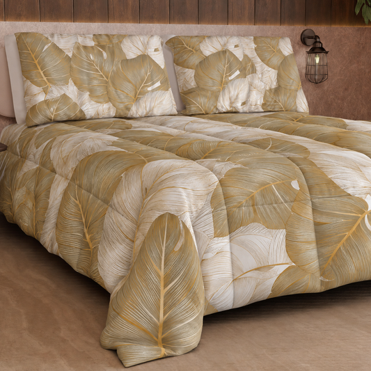 Duvet, Double Quilt, Single, Square and Half Tropical 05 Tortora