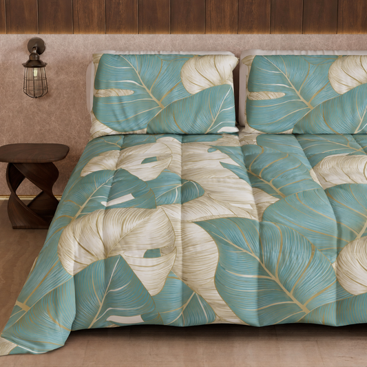 Duvet, Double, Single, Square and Half Quilt, Tropical 05 Light Blue