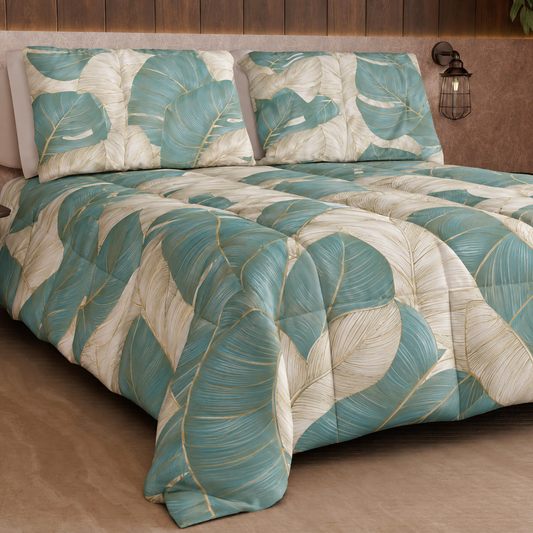 Duvet, Double, Single, Square and Half Quilt, Tropical 05 Light Blue