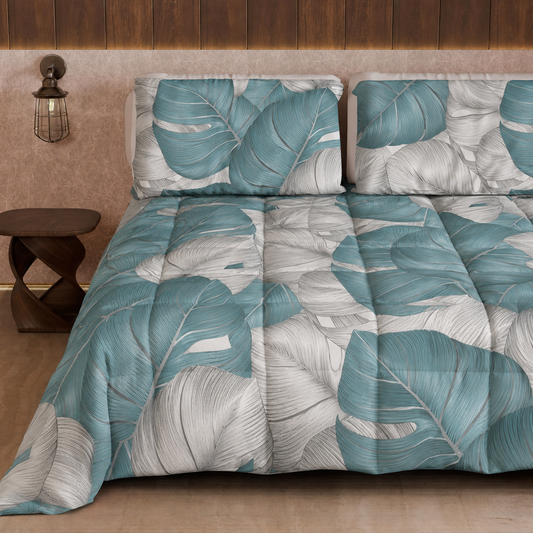 Duvet, Double, Single, Square and Half Quilt, Tropical 05 Light Blue
