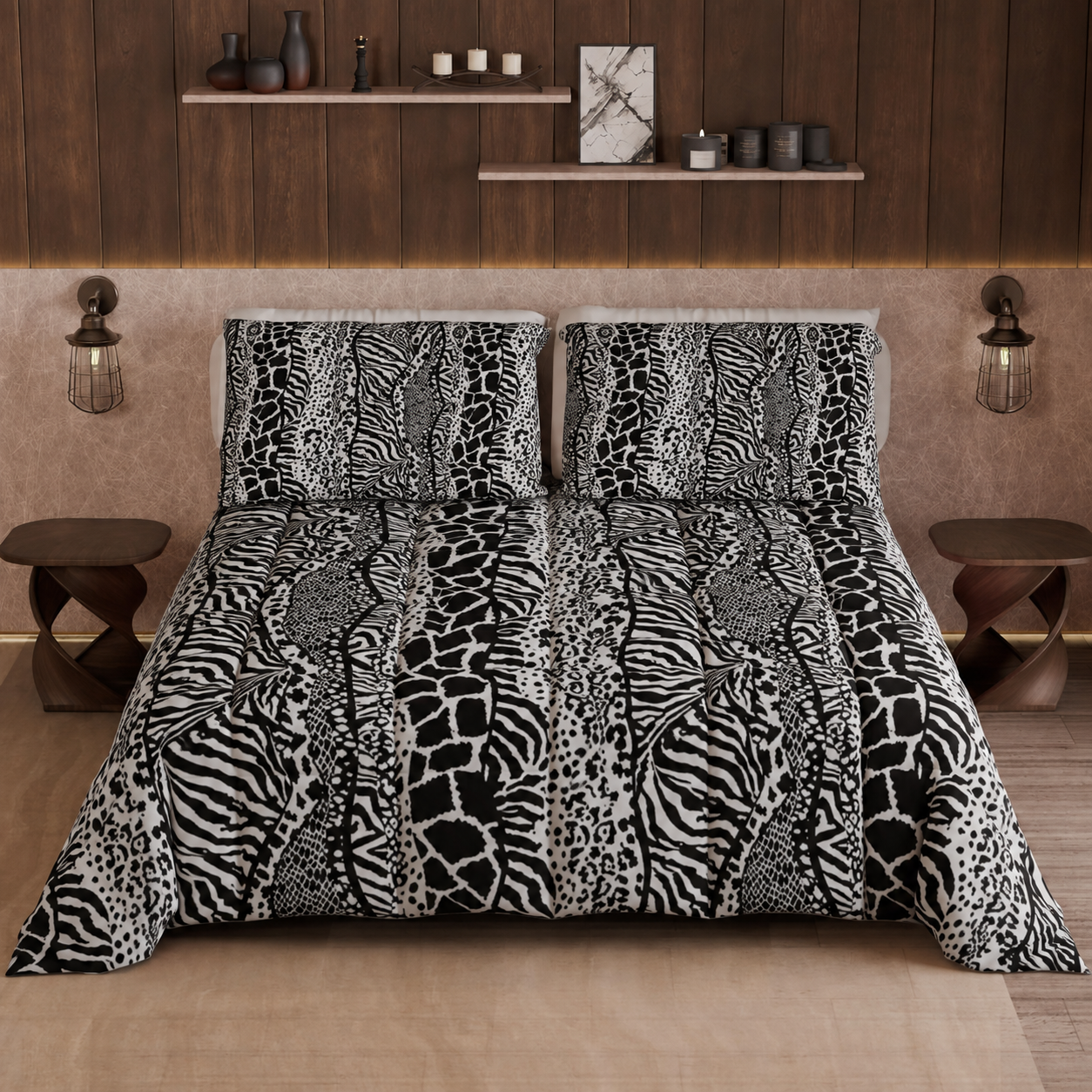 Duvet, Double, Single, Square and Half Quilt, Zebra Animal Print
