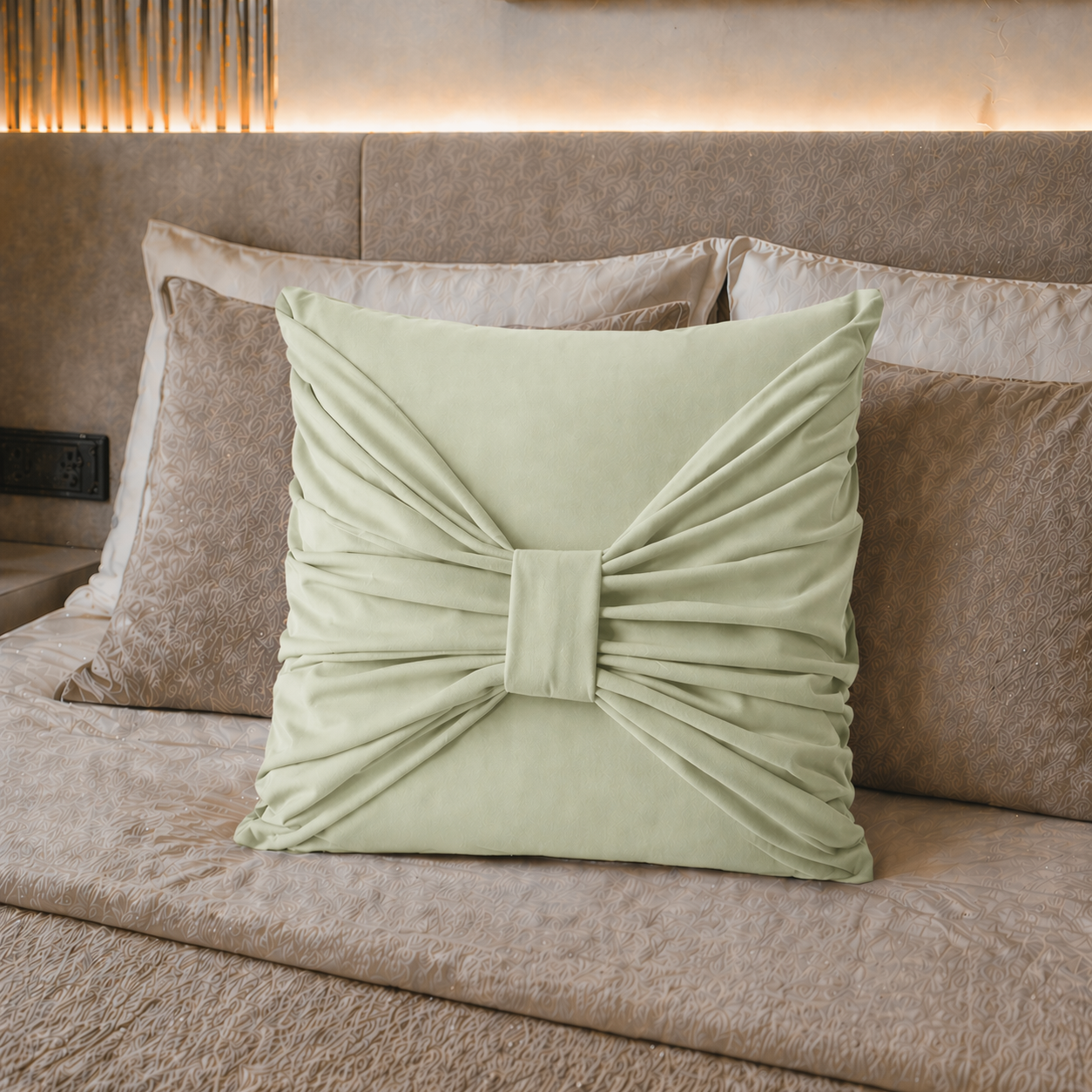 Cuscini Arredo in Velluto 1pz, Cuscini divano Elite Salvia