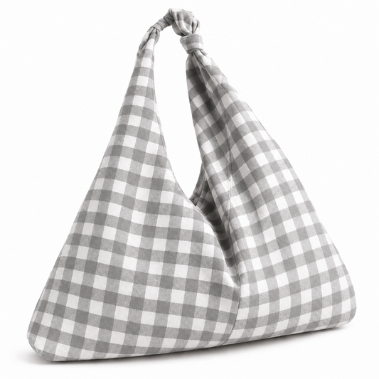 Borsa Modello Jacqueline A Quadretti Grigio Scuro