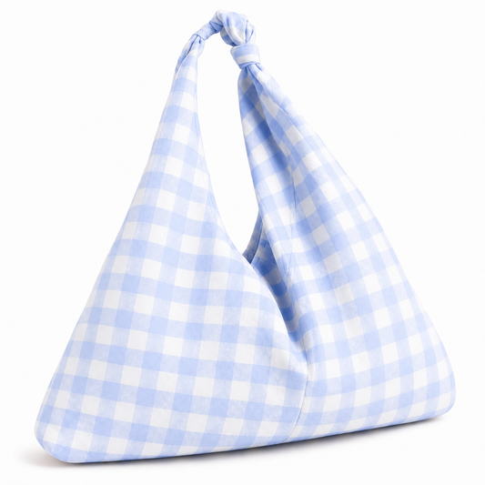 Borsa Modello Jacqueline A Quadretti Celeste