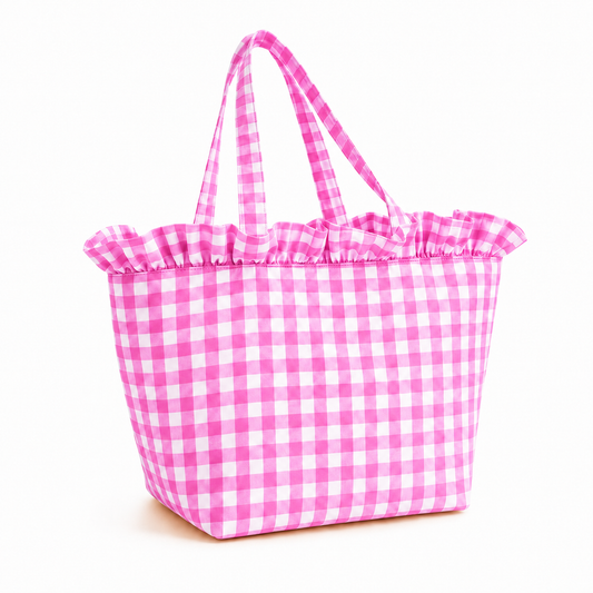 Borsa Modello Diora A Quadretti Fucsia