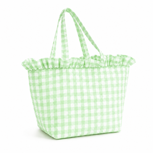 Borsa Modello Diora A Quadretti Salvia