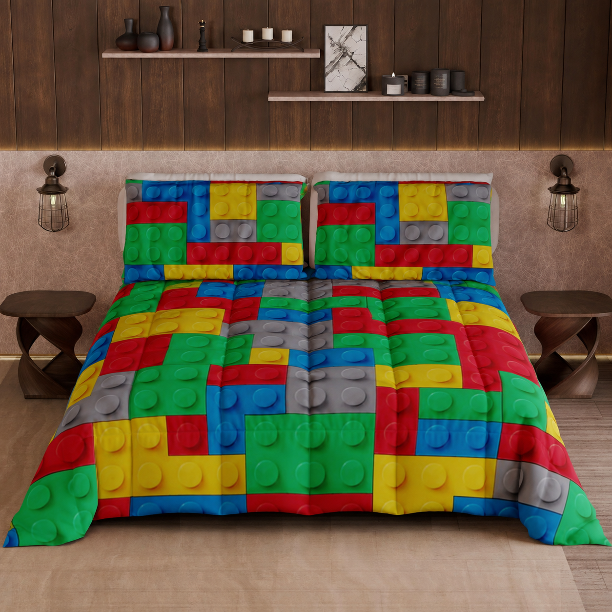 Couette, Edredon Double, Simple, 1 place et demie, Briques
