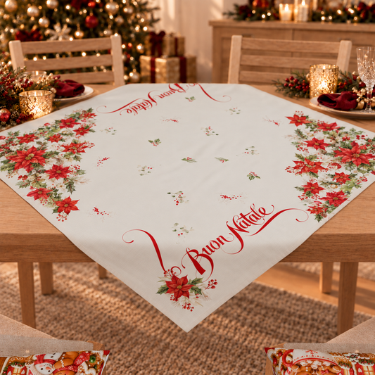 Centrotavola Natalizio per Cucina in Stampa Digitale Buon Natale