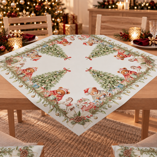 Centrotavola Natalizio per Cucina in Stampa Digitale Xmas Bears